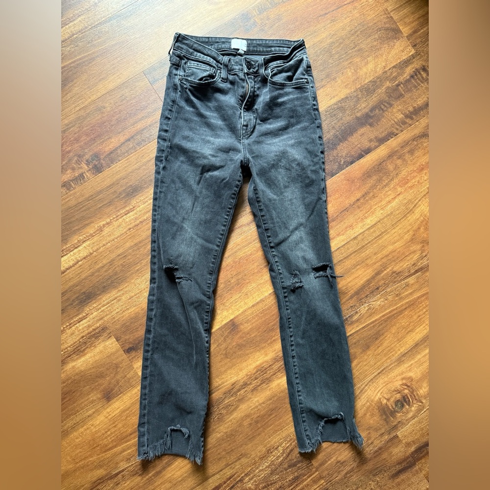 Jonathan Simkhai Black Distressed Jeans Size 27